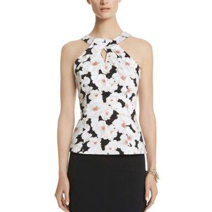 White House Black Market Floral Halter Bodice Top